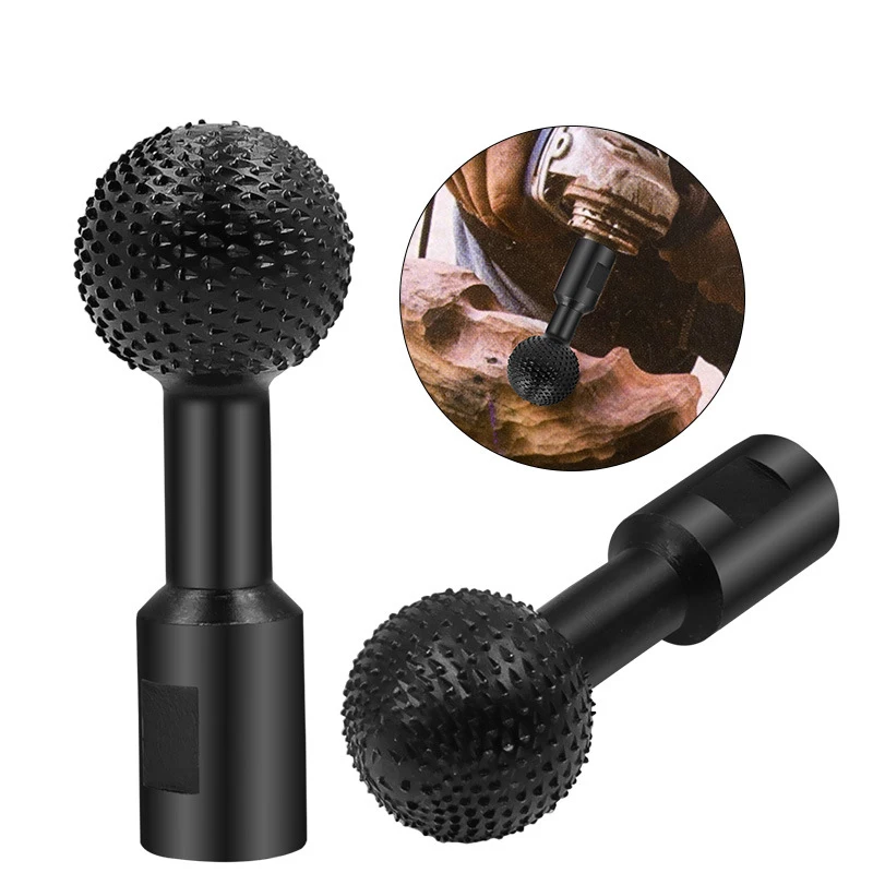 1PC Sphere Rotary Grinding Head Wood Carving Polishing Engraving Drilling Bits Ball Gouge Grinding Head Angle Grinder Tool