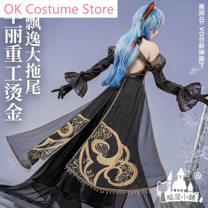 Anime! Genshin Impact Ganyu Abyss Of Loss Game Suit Sexy Slim Dress Uniform Cosplay Costume Halloween Party Outfit Women