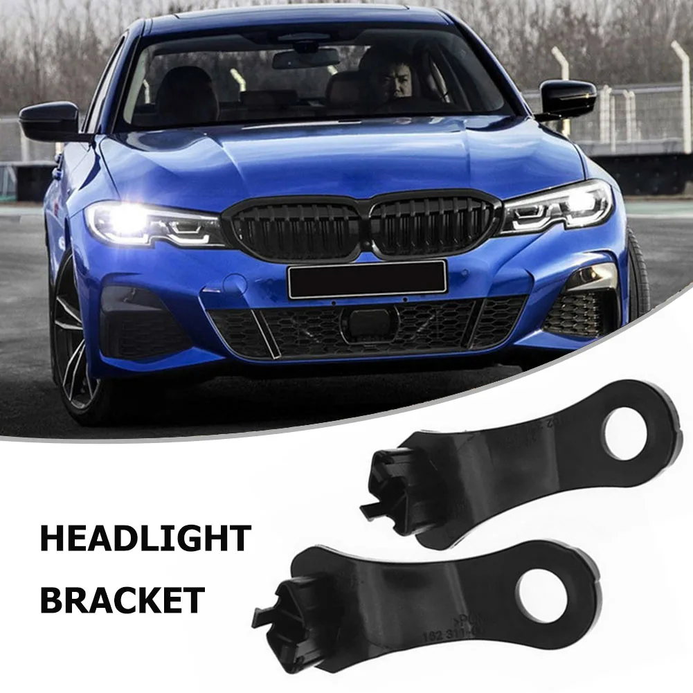 1/2 pasang lampu depan perbaikan lampu depan Kit Bracket klip 63126941478 untuk BMW 528i 535i Xdrive 2009-2010