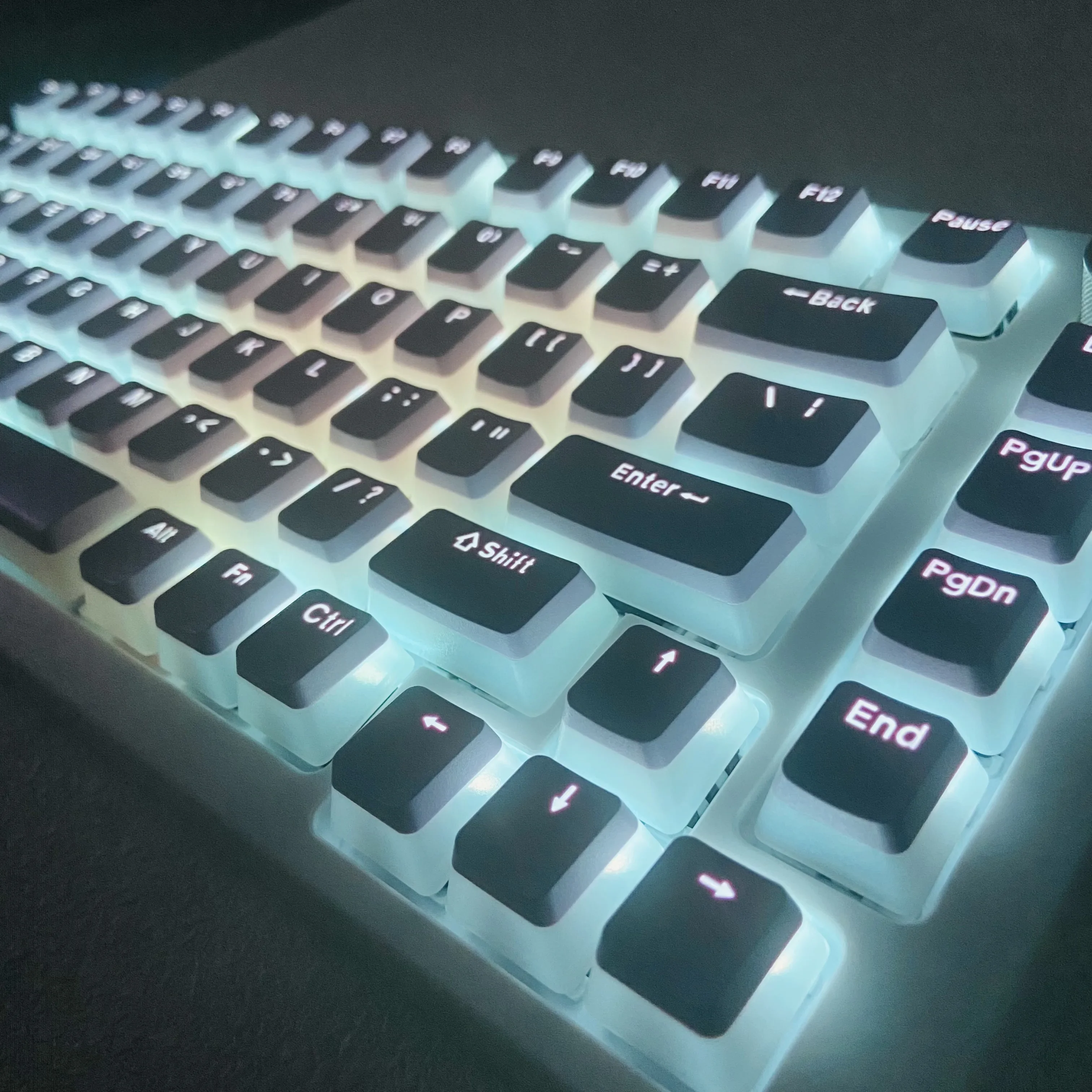 

OEM Pudding Jelly прозрачные колпачки для клавиш для игровой клавиатуры «сделай сам» на заказ механическая клавиатура цифровая клавиатура колпачки для клавиш из ПБТ фиолетовый