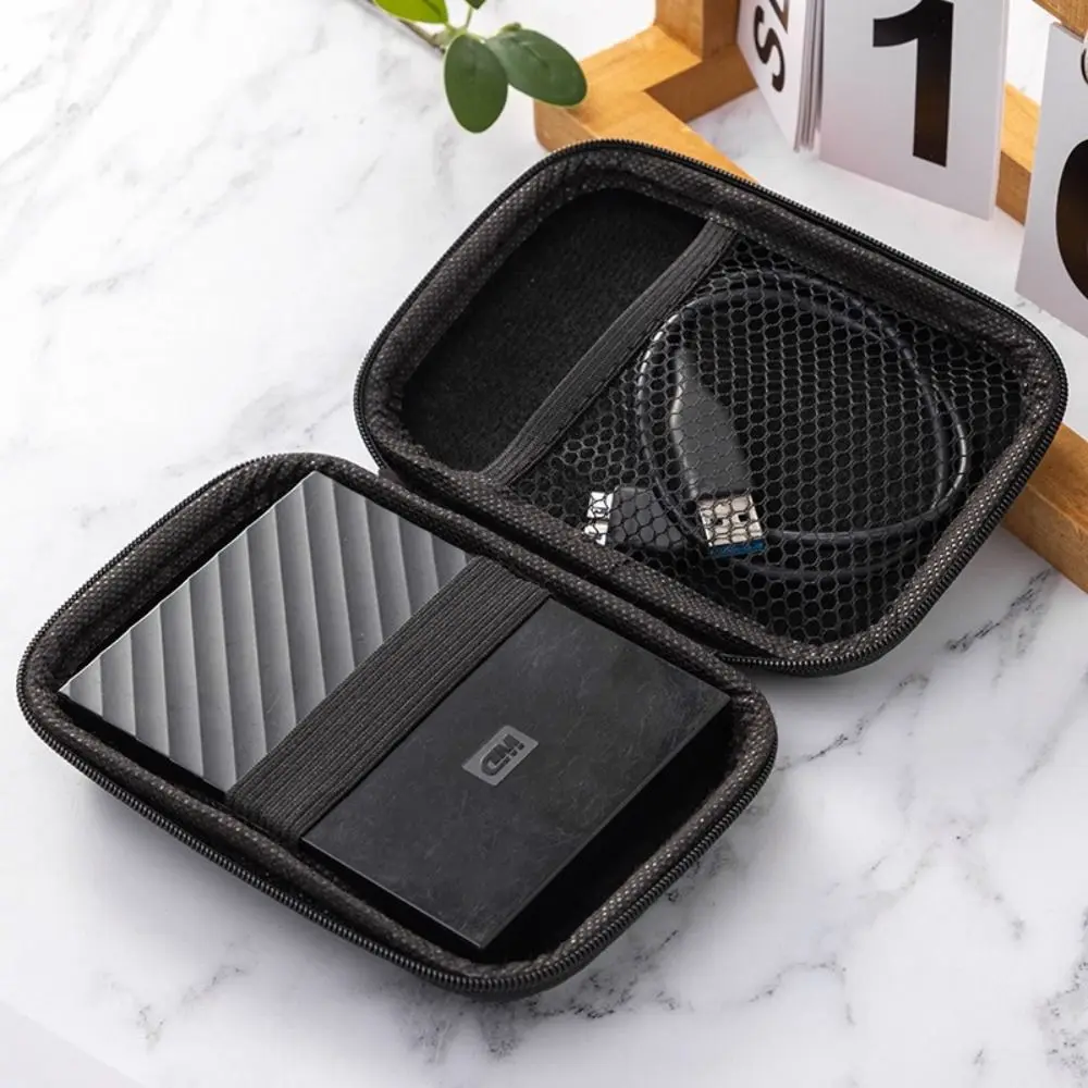 High Quality EVA Earphone Bag Wear-resistant Shockproof Digital Accessories Storage Box Universal Portable Charger Case - view 3