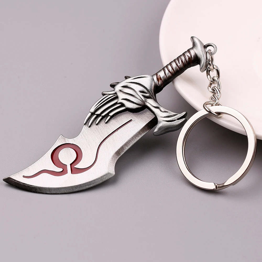 God of War 4 Kratos Sword Keychain Pendant Keyring Jewelry Men And Women Car key chain Accessories view 3