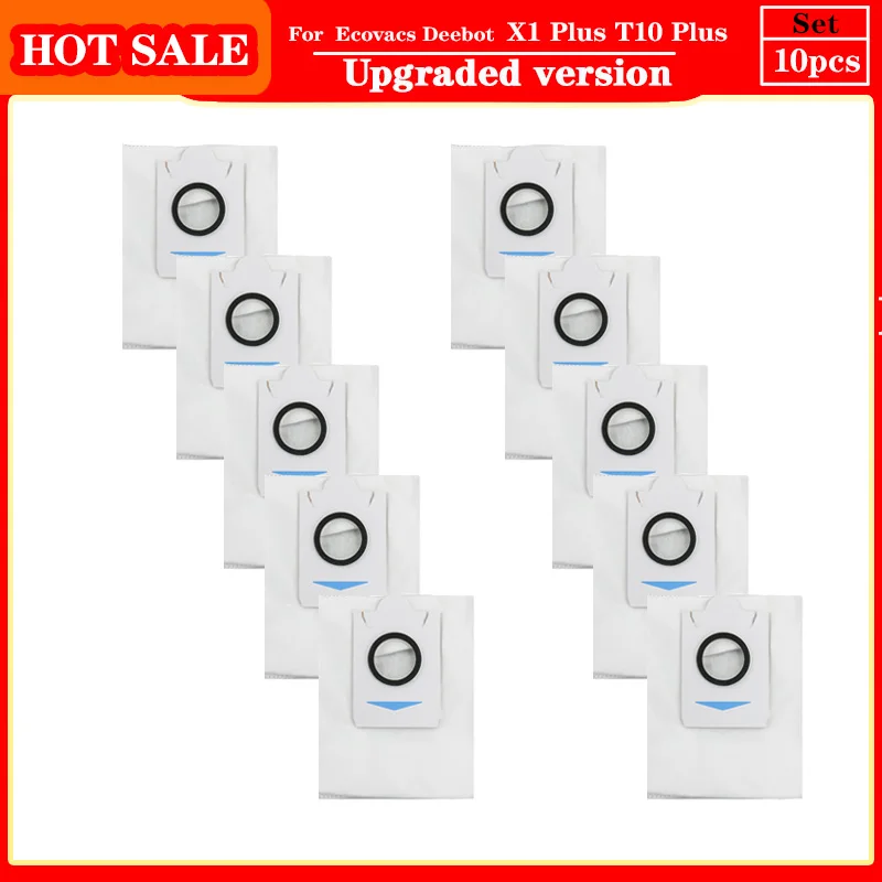 Dust Bags For ECOVACS DEEBOT X1 PLUS / T10 PLUS Replacement Accessories Robot Vacuum Cleaner Parts Garbabage Bag Dirty Bag