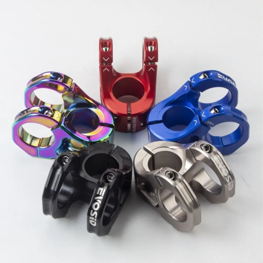

CNC Anodizing Bicycle Handlebar Stem Adjustable 31.8x35mm MTB Stem Riser High-Strength Aluminum Alloy Mountain Bicycle Stem
