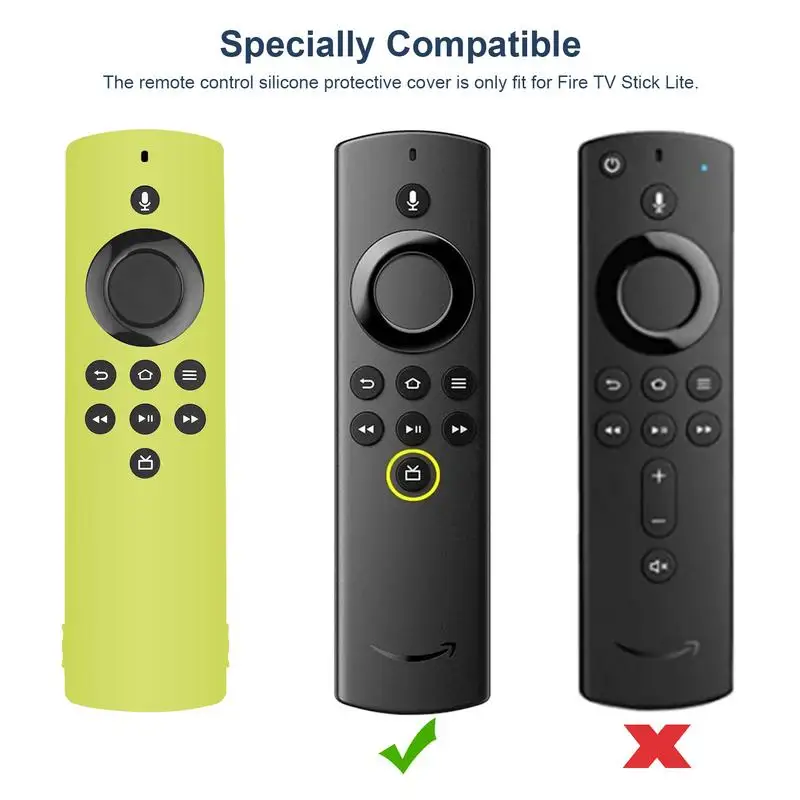 Funda de silicona para Control remoto de TV, Protector suave y lavable para AMAZON Fire Stick Lite, novedad