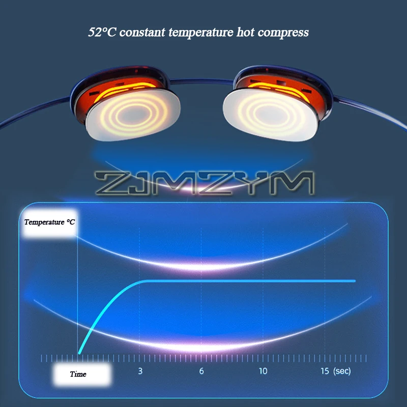 Multi-functional Pendant Massager LCD EMS Double Pulse Massage Instrument Warm Body Shoulder Acupuncture Massage Apparatus