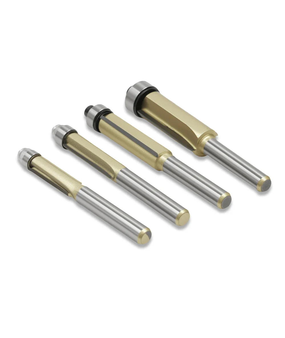 LAVIE 1 Stück 1/4 Zoll & 6 mm Schaft-Holzfräser, professioneller Gold-Trimmfräser für Bündigfräsen und Nutenfräsen H060160620GD – Detail 6