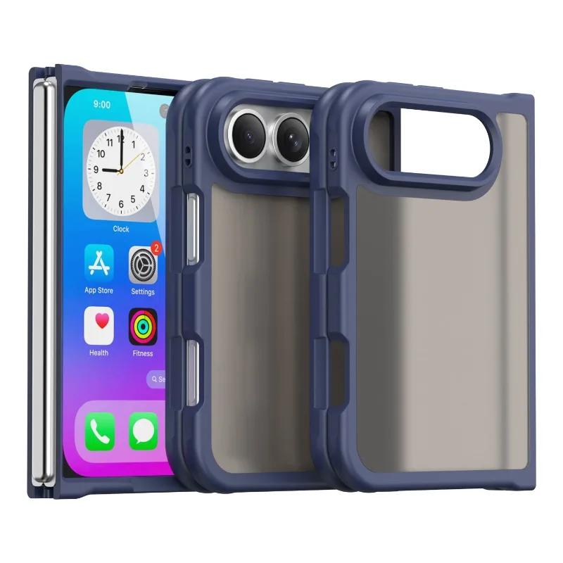 Slim Matte Skin Feel Magnetic Phone Case For iPhone Duo iPhoneDuo 18 Fold Screen Protector Shockproof Full Body Protective Cover