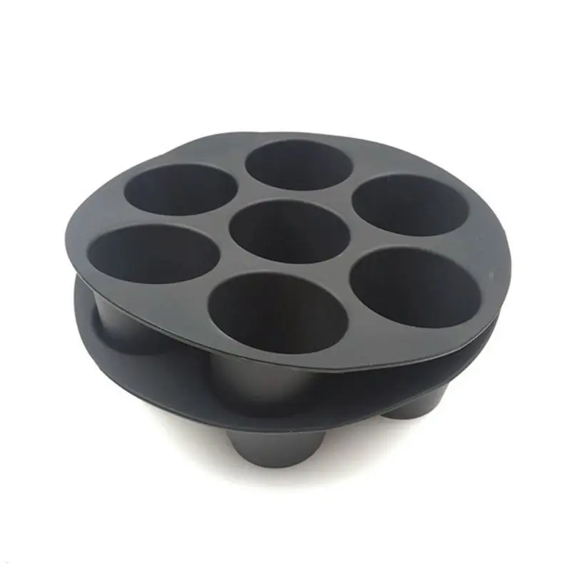 D0AB 9pcs/set 6/7/8 Inches Air Fryer Accessories Pizza Tray Grill Toast Rack Insulation Pad 3.2QT-5.8QT Home Kitchen Parts