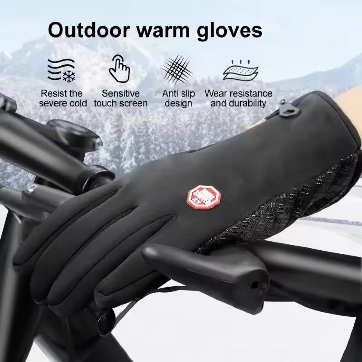 Winter Gloves for Men Women Warm Tactical Gloves Touchscreen Waterproof Hiking Skiing Fishing Cycling Snowboard Non-slip Gloves