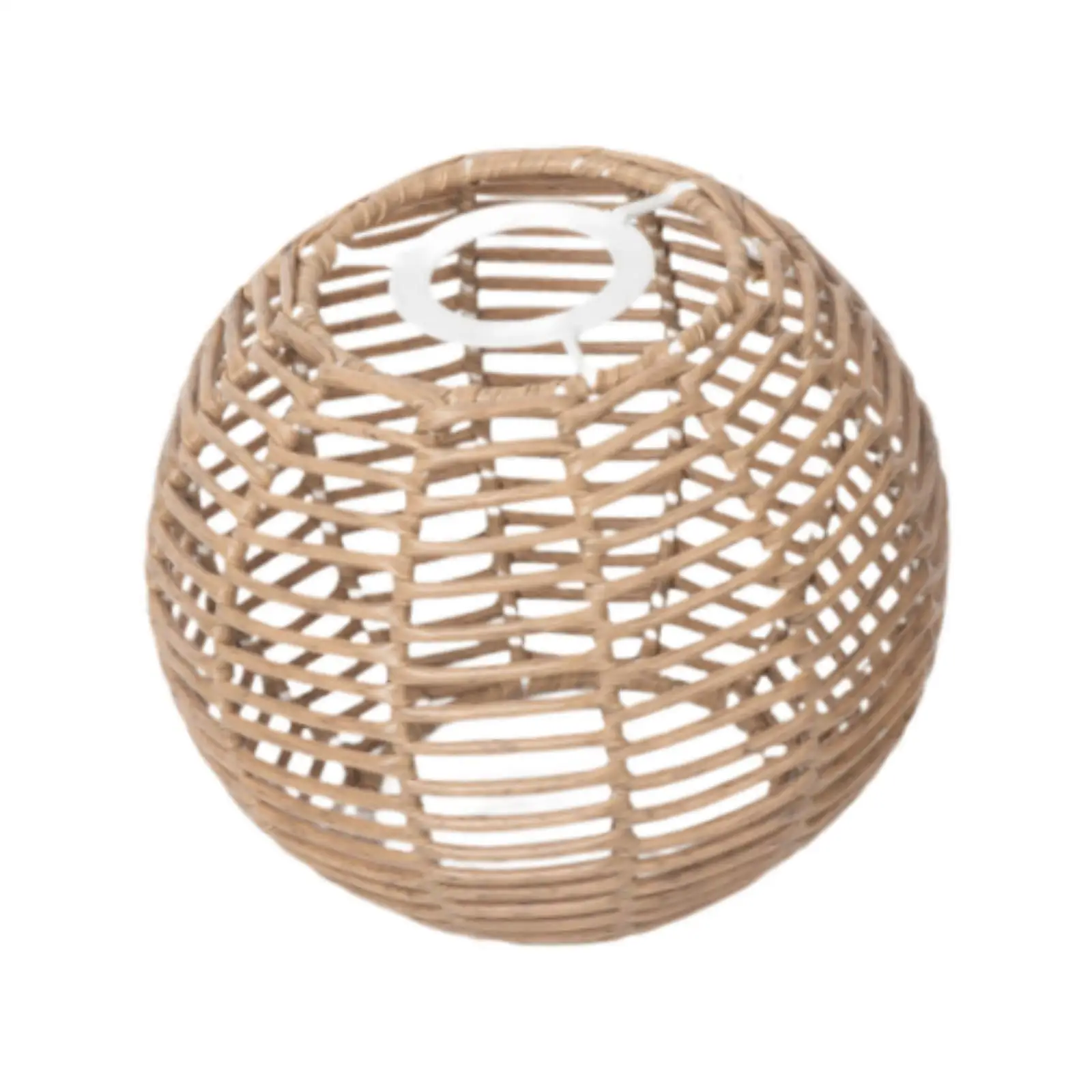Woven Lampshade Gift Replacement Vintage Unique Pendant Light Cover Bulb Guard for Dining Room Restaurant Hotel Kitchen Ornament
