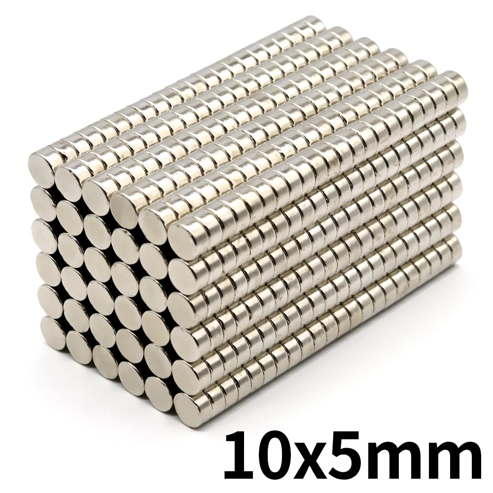 10x5mm Round Super Strong Neodymium Magnet N35 Powerful Magnetic NdfeB Permanent Refrigerator Magnet imanes DIY
