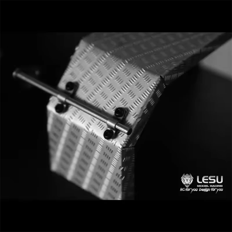 LESU Parafango Ruota Anteriore In Metallo per 1/14 Camion Tamiyaya RC Trattore Dumper Rimorchio TH02292