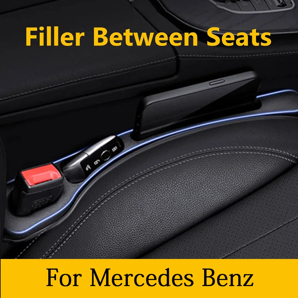 2X For Mercedes Benz W205 W206 W211 W212 W213 W214 C E Car Seat Gap Filler Between Seats Crevice Interior Decoration Accessories