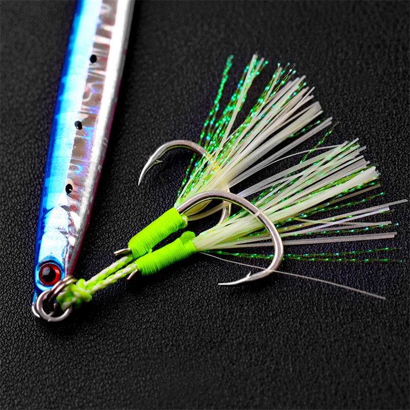 Luyahai Fishing Iron Plate, Steel Wire, Single Double Mackerel Hook, Night Glow, Bright Wire, Quick Draw, Slow Shake Big Fish