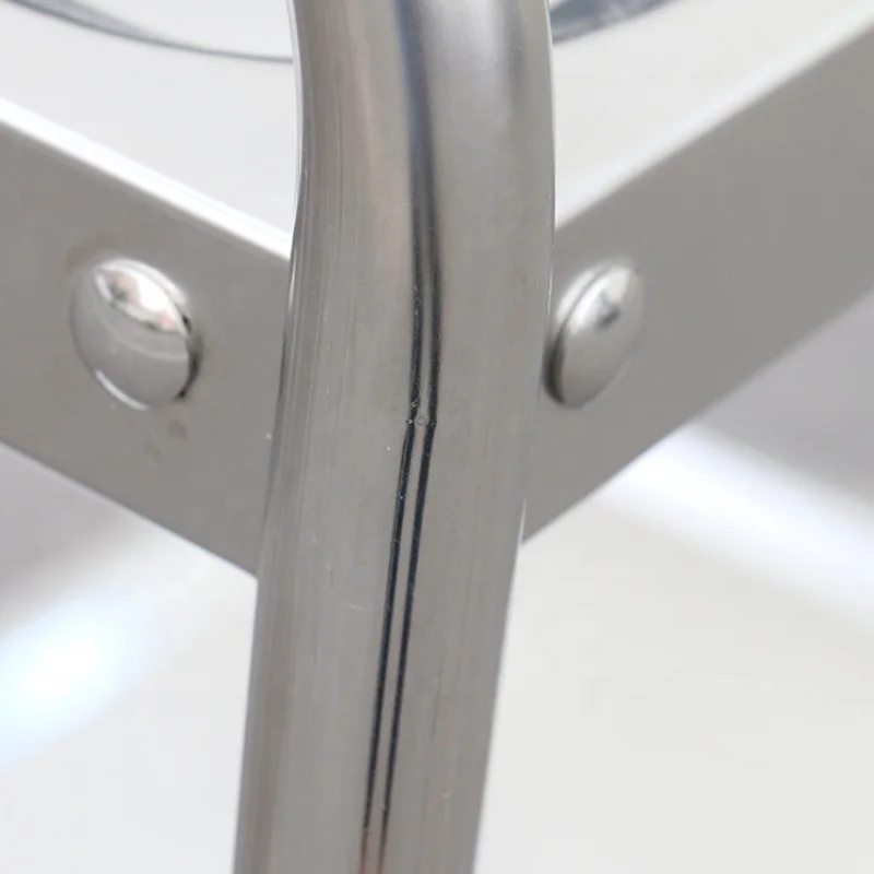 custom.Stainless Steel Catering Trolley Folding Food Trolley Cleaning Cart Mobile 3 Layer Food Trolley