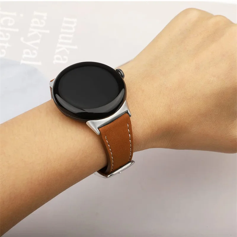 Lederarmband für Google Pixel Uhrenarmband Smartwatch Armband Zubehör Armband Correa Gürtel Armband Google Pixel Watch