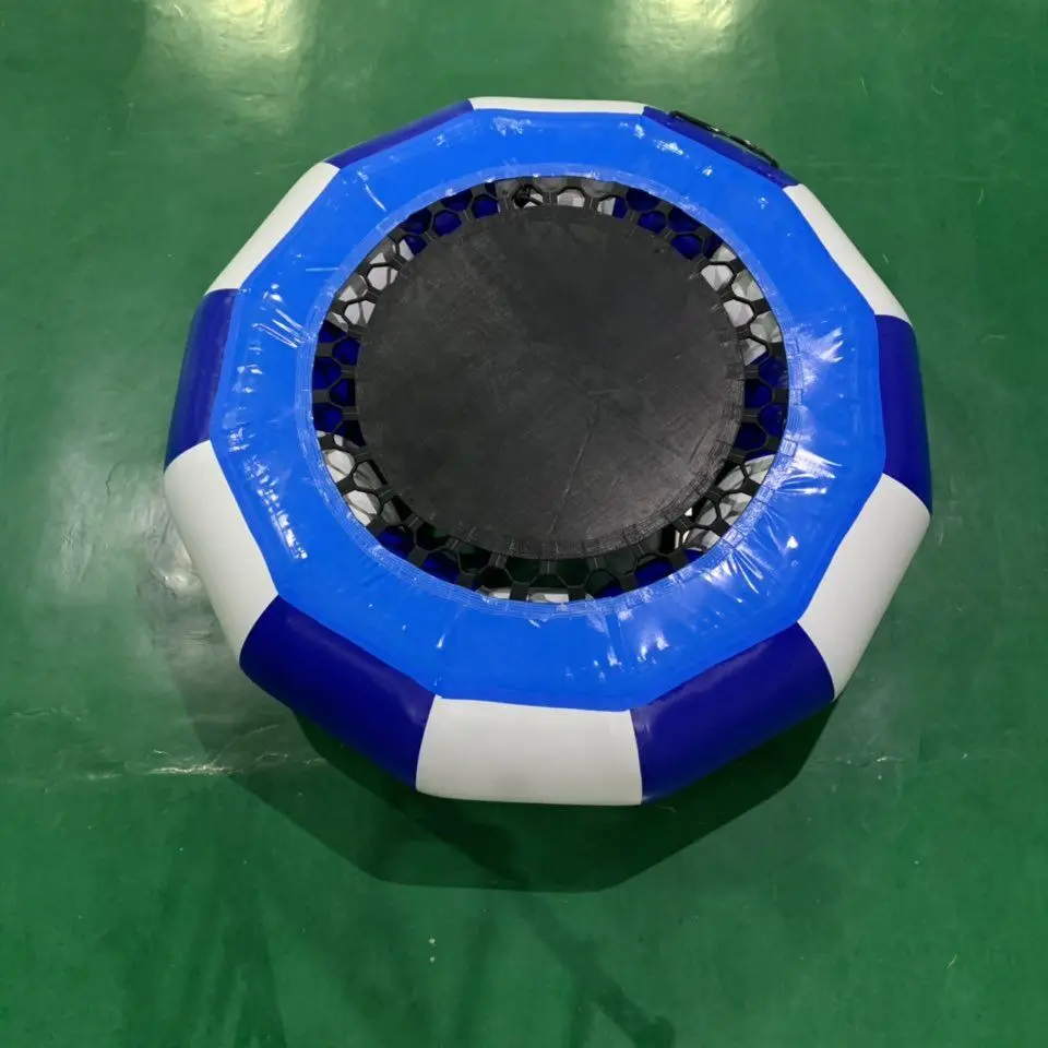 Envío Gratis, trampolín de agua inflable de PVC de 2m y 0,9mm de diámetro, cama para saltar de agua, trampolín para saltar, viene gratis con bomba