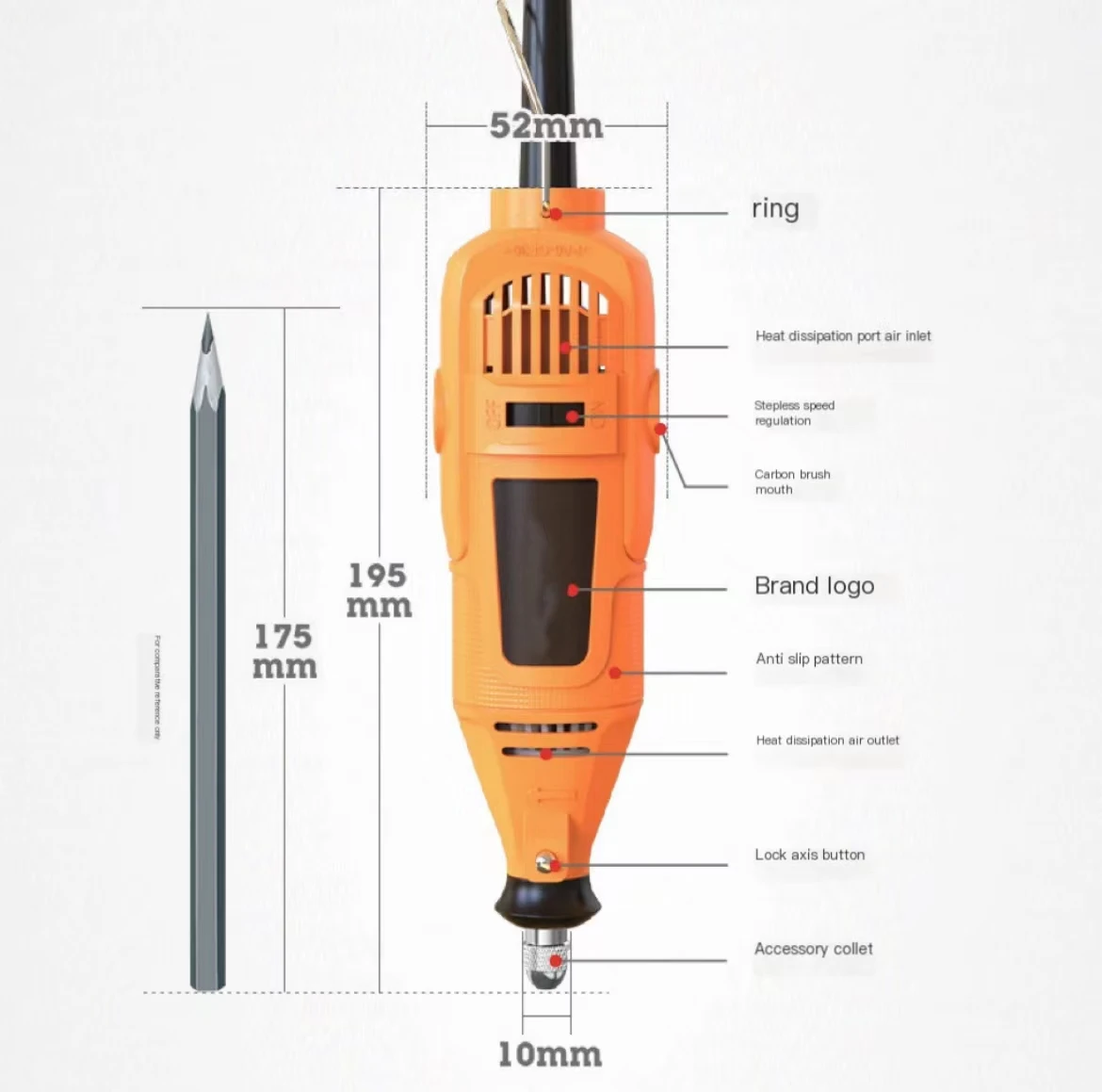 200W Mini Drill Rotary Tool With Grinding Accessories Set Multifunction Mini Engraving Pen For electric grinder Tools