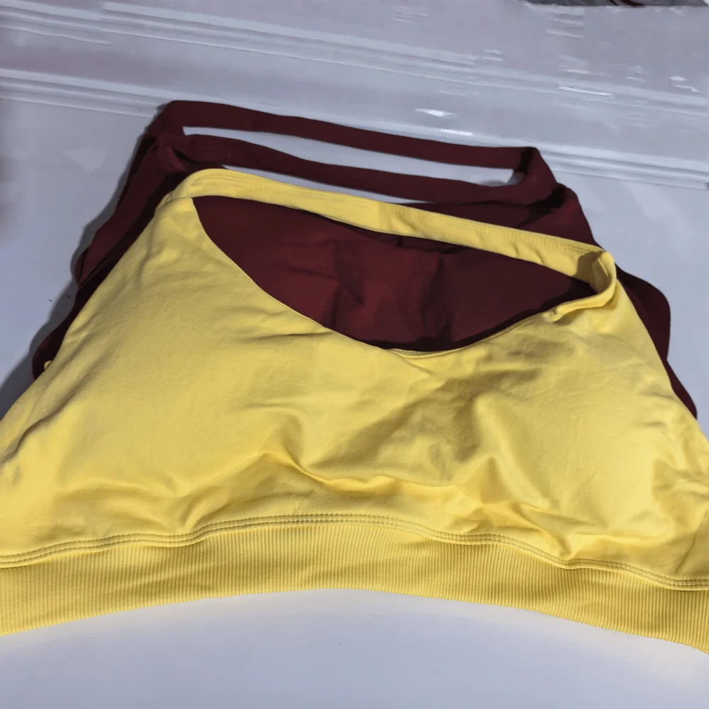 

2025 Summer Ladies Sling Sports Bra Elastic Seamless Yoga Sports Vest Breathable Gym Removable Sports Cycling Sportswear