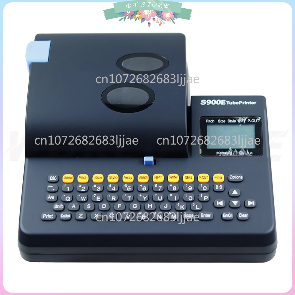 Máquina de número de línea estándar S900E, máquina de codificación de tubo de número de impresora, máquina de marcado de etiquetas de manga S800E
