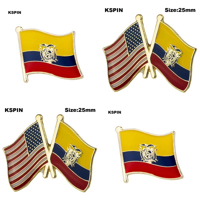 

Ecuador Flag Lapel Pin Flag badge Brooch Pins Badges