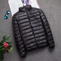 0-10℃ Men's Winter Jacket Ultra Light Duck Down Jackets Portable Hooded Puffer Feather Thin Parkas Windproof Outerwear Coat 5XL 2