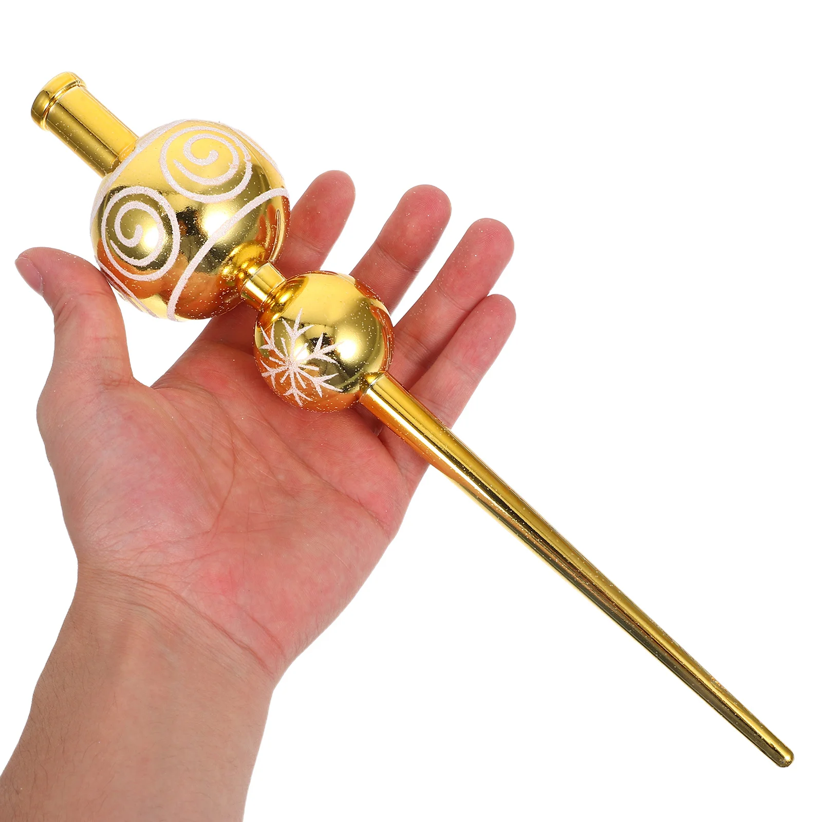 

Gourd Shaped Christmas Tree Topper Spherical Vintage Holiday Decor Plastic Xmas Finial Festive Party Decoration Winter