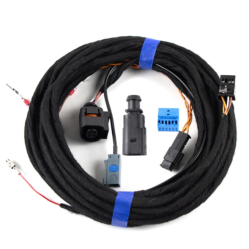 For VW Flip logo Rear View Camera Reversing Camera Cable Harness For VW Golf 7 MK7 Passat B8 Polo 5GG 827 469 F Camera Low Line