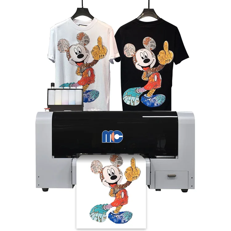 

China Dtf Printer Factory DOMSEM A3 L1800 Pet Film Dtf Printers For Tshirt Clothes Dtf Printing Machine With Shaker