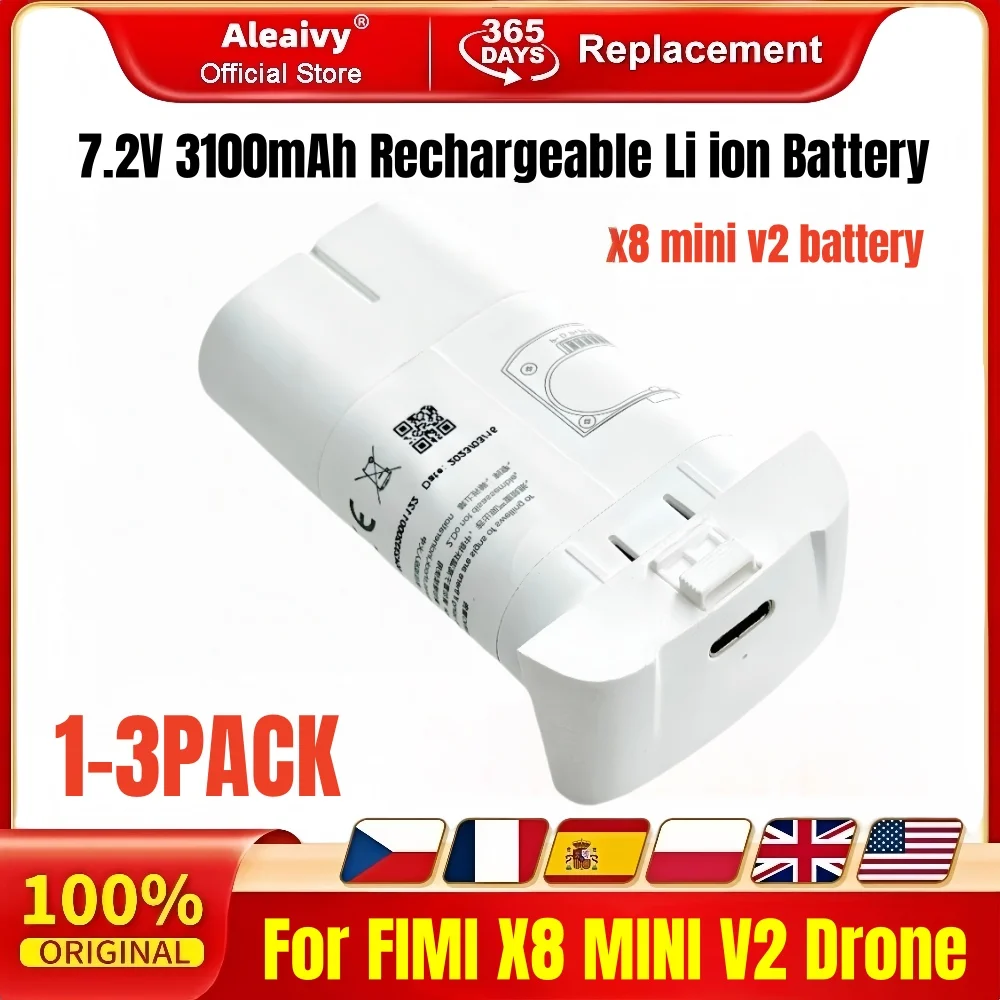 New 3100mAh Rechargeable Battery for FIMI X8 MINI V2 Intelligent Flight Battery Plus Battery Spare X8 Mini V2 Drone Spare Parts