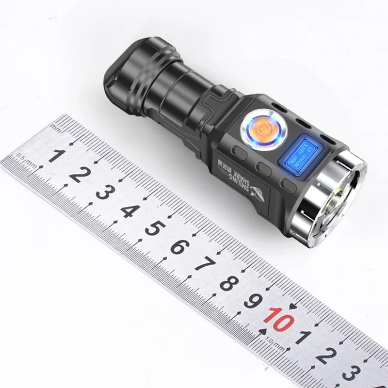 

Mini Flashlight LED Rechargeable Torch 26650 Battery Powerful Flashlights Rechargeable Lamp Lanterna Work Light Diving Lamp