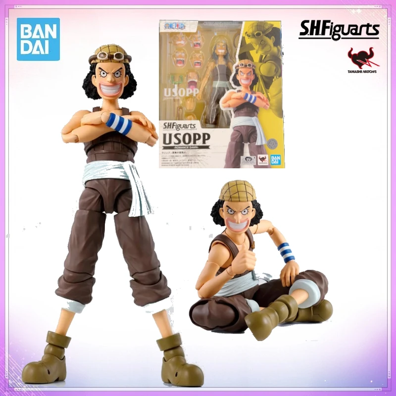 

В наличии: Фигурка Bandai S.H.Figuarts SHF One Piece Usopp Romance Dawn, аниме-фигурка, модель из ПВХ, коллекционные игрушки, подарки