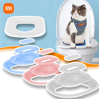 Xiaomi Cat Toilet Trainer Reusable Training Toilet For Cats Plastic Training Set Cat Litter Box Mat Toilet Pet Cat Training Tool