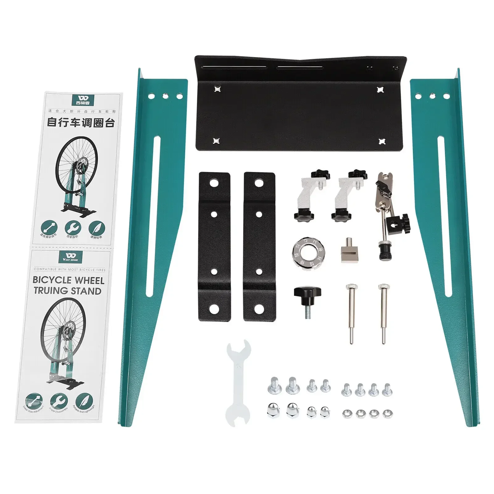 ​ ​ حامل دراجة سهل الاستخدام، منصة قرصية متعددة المفاصل، لا حاجة إلى أدوات، صواميل متعددة الأضلاع لإصلاح عجلة دراجة الطريق الجبلية الفعالة ​ ​