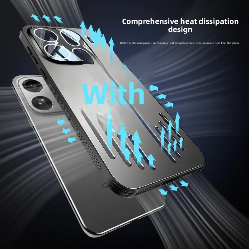 Metalowe etui z odprowadzaniem ciepła i magnetycznym mocowaniem do OPPO Find X9 Pro, odporne na wstrząsy, wykonane ze stopu aluminium, z twardą powłoką ochronną. — zdjęcie produktu 4