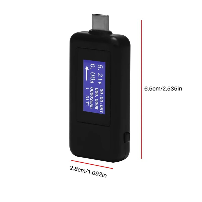 KEWEISI Type-C Usb Meter Tester misuratore di potenza multimetro Usb Tester di tensione e corrente 0-5. 1a 4-30V Tester di alimentazione Usb Displ