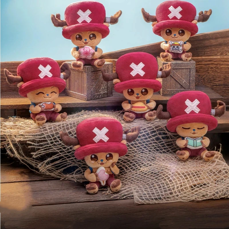 

Официальные оригинальные плюшевые игрушки-брелоки Hot Toys из серии One Piece, в слепой коробке, мультяшные подвески для сумок, брелоки для ключей, праздничный подарок для друзей