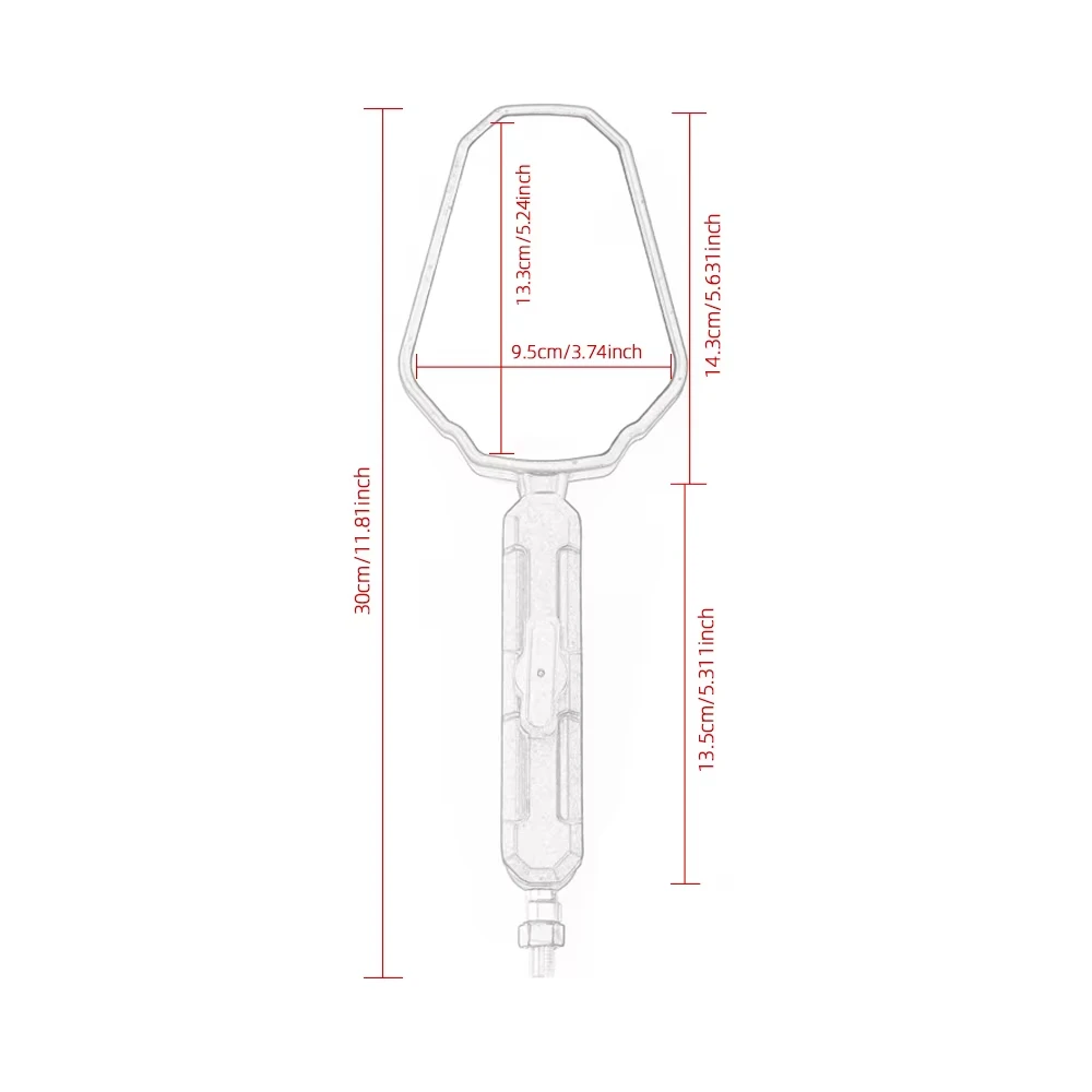 Motorcycle Mirrors Angle Adjustable Folding Handlebar Rear View Side Mirror With Adventure Dirt Street Bike ATV Snowmobile Scoot