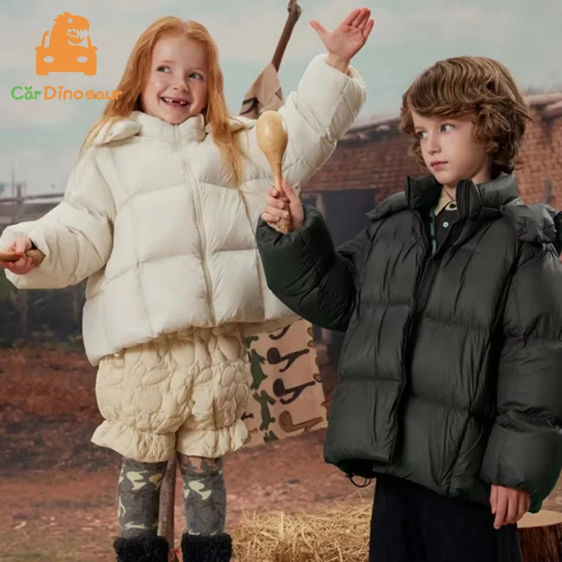 2025 Winter Warm Children Thick 3 4 5 6 7 8 10 12 Years Kids Coat Baby Boys Girls Hooded Duck Outwear Removable Hat Down Jacket