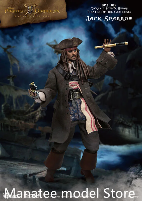 

100% Original "Pirates of the Caribbean: Dead men tell no tales" Jack Sparrow PVC Action Anime Model Toy Figure Doll Gift