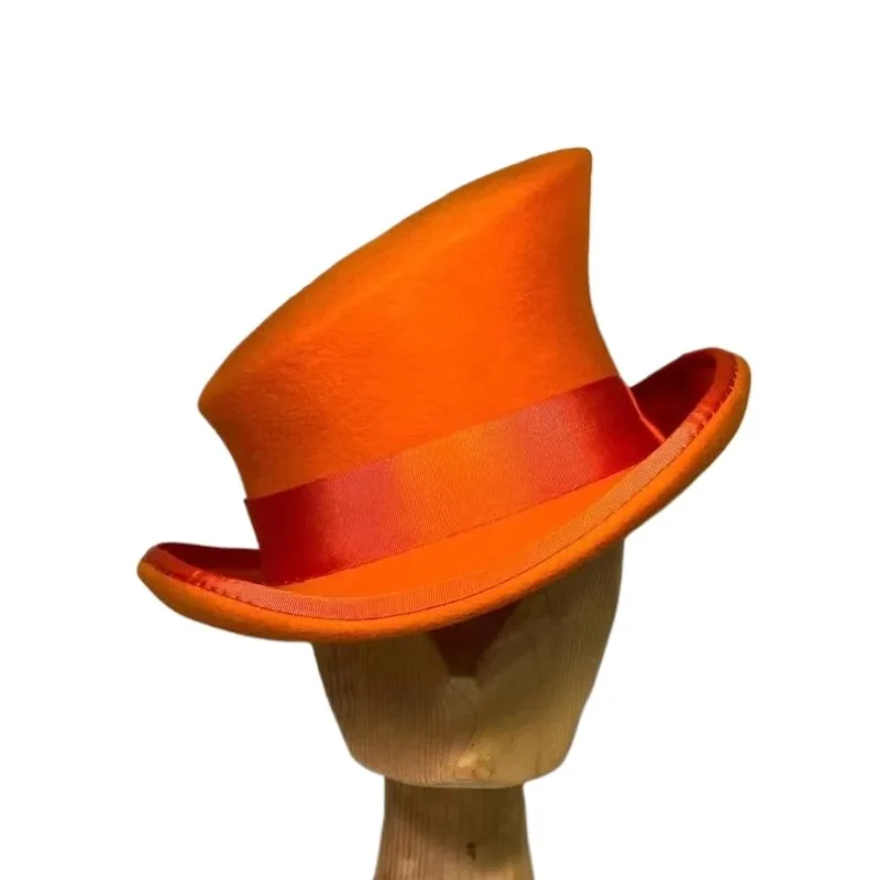 

Шляпы-федоры из 100% шерсти, модные вечерние лямки, декоративная фетровая шляпа, мужские и женские волшебные цилиндры для выступлений на сцене