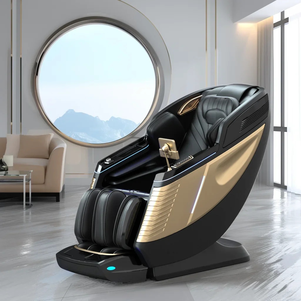 

2025 Ai Music Luxury Shiatsu Massage Chair Foot Spa Full Body 8D Zero Gravity Air Pressure Best Quality Chair Massage