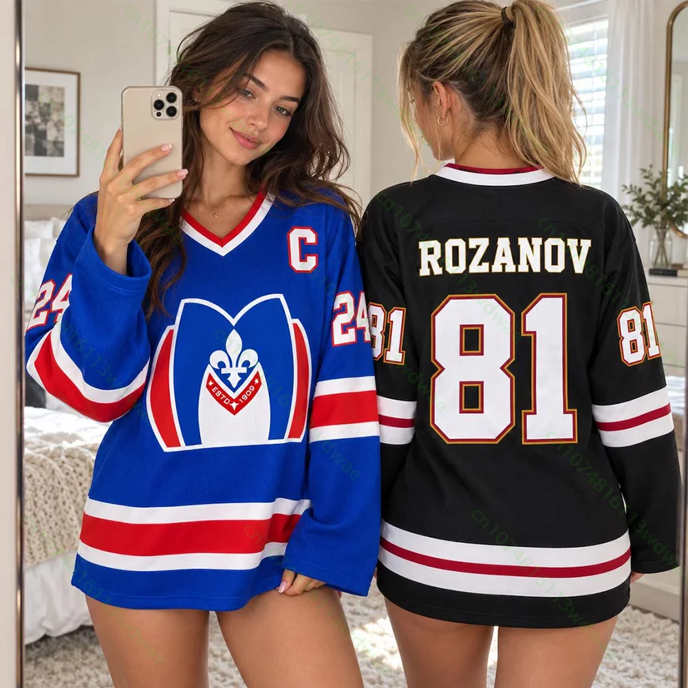 New Heated Rivalry Hockey Jersey Long Sleeves Tee Men's Women's Rozanov HOLLANDER T-shirts Unisex Tops Pullovers Fans Sweatshirt