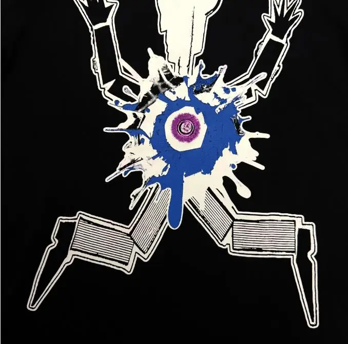 New Men Rest in Bass Che Encore skull robot Purple T Shirts T-Shirt Hip Hop Skateboard Street Cotton T-Shirts Tee Top US H38