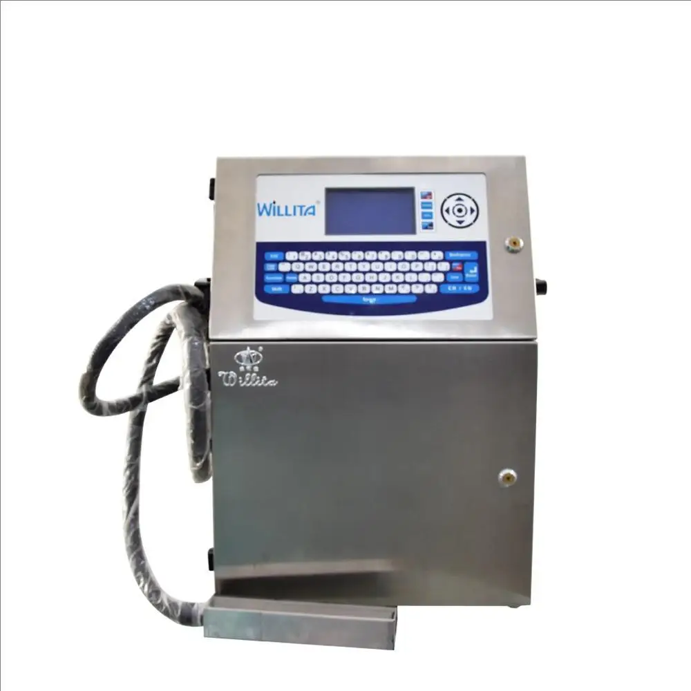 Automatic Industrial CIJ Inkjet Printer QR Code Batch Number Printing Machine