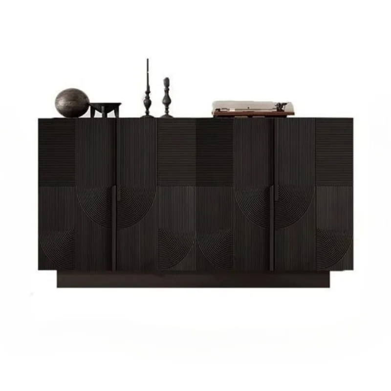 

Modern entrance simple solid wood wine cabinet against the wall living room tea and dining side locker