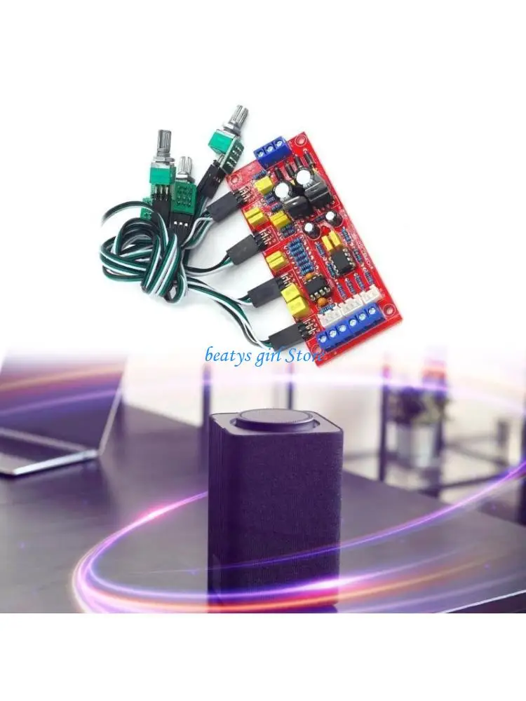 

C7AB HIFI NE5532 Preamplifier Module With Treble Midrange Bass Controls For Auditory