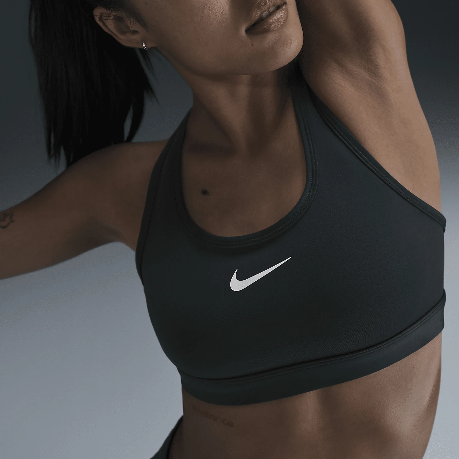 Nike Genuine Swoosh Women's Medium Strength Support Back Training Underwear DX6822-338