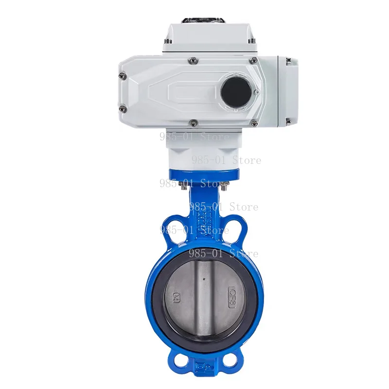 wafer-type-electric-valve-d971x-16q-ductile-iron-ptfe-stainless-steel-regulating-valve